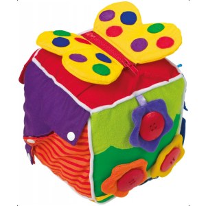 Zabawka edukacyjna dla dzieci -  pluszowa kostka edukacyjna (kostka sensoryczna) Small Foot